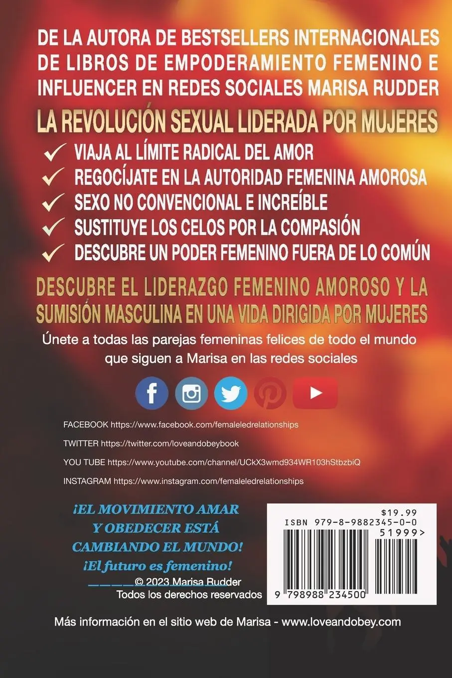 Rückseite: 9798988234500 | Relación liderada por mujeres | Marisa Rudder | Taschenbuch | Spanisch