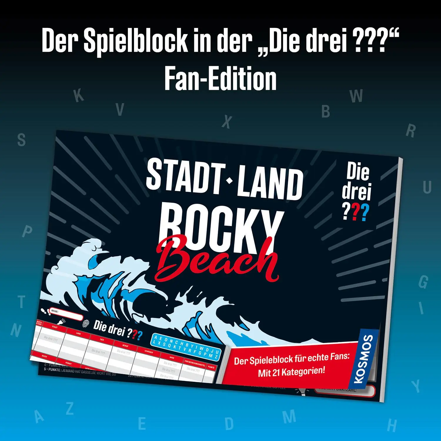 Bild: 4002051684600 | Die drei ???: Stadt - Land - Rocky Beach | Spiel | Spiel | Geblockt