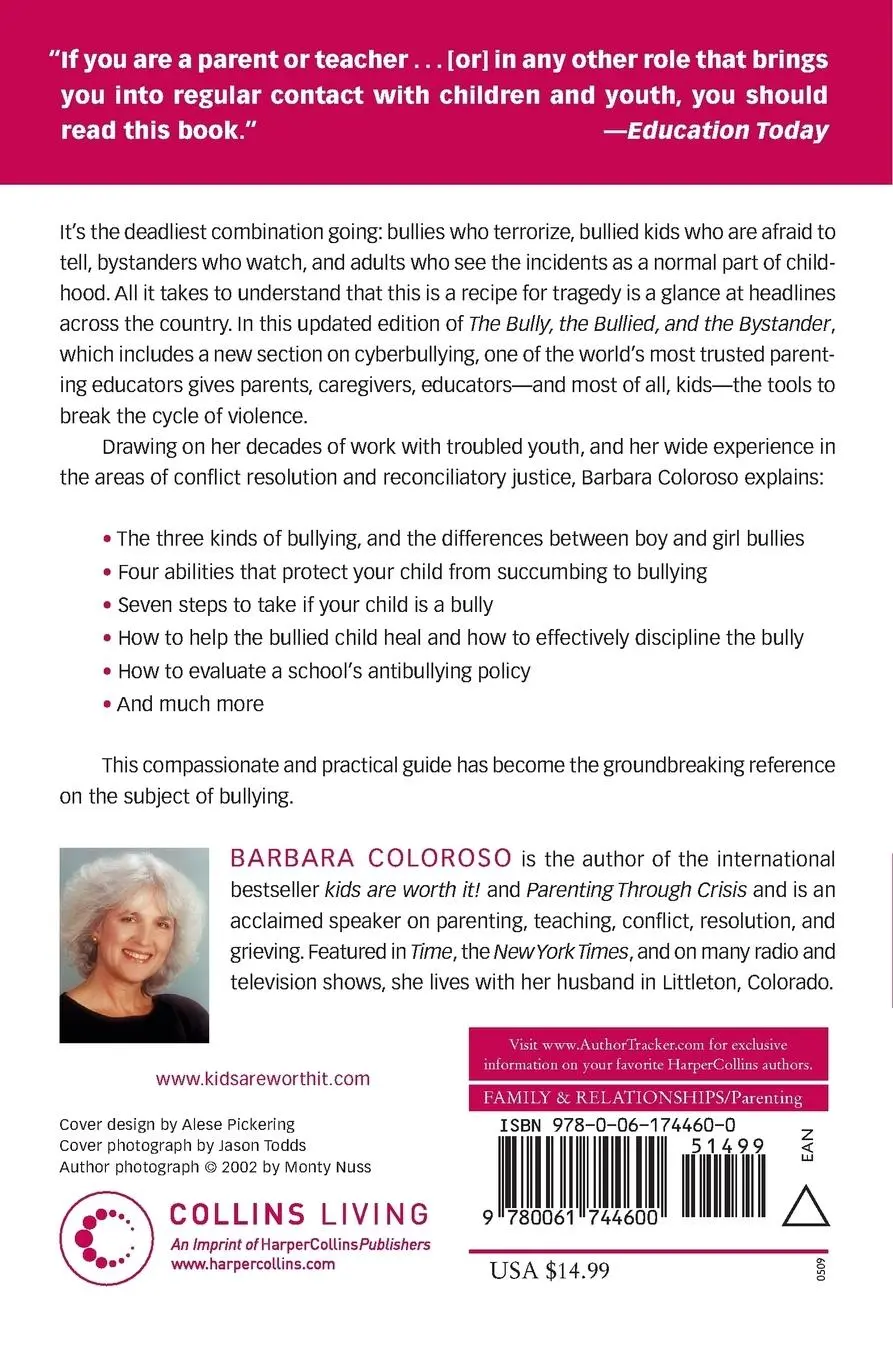 Rückseite: 9780061744600 | The Bully, the Bullied, and the Bystander (Updated) | Barbara Coloroso