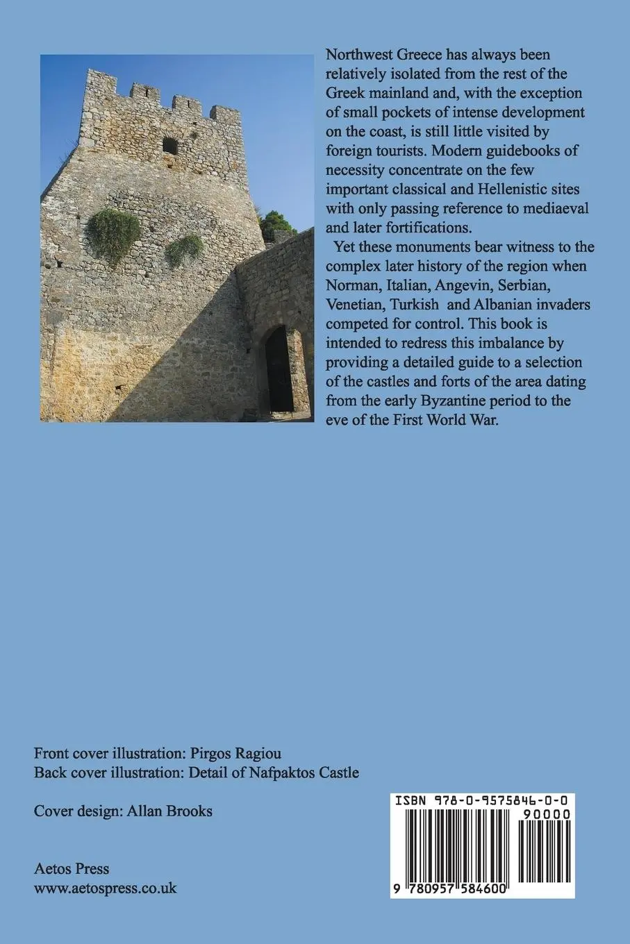 Rückseite: 9780957584600 | Castles of Northwest Greece | Allan Brooks | Taschenbuch | Englisch