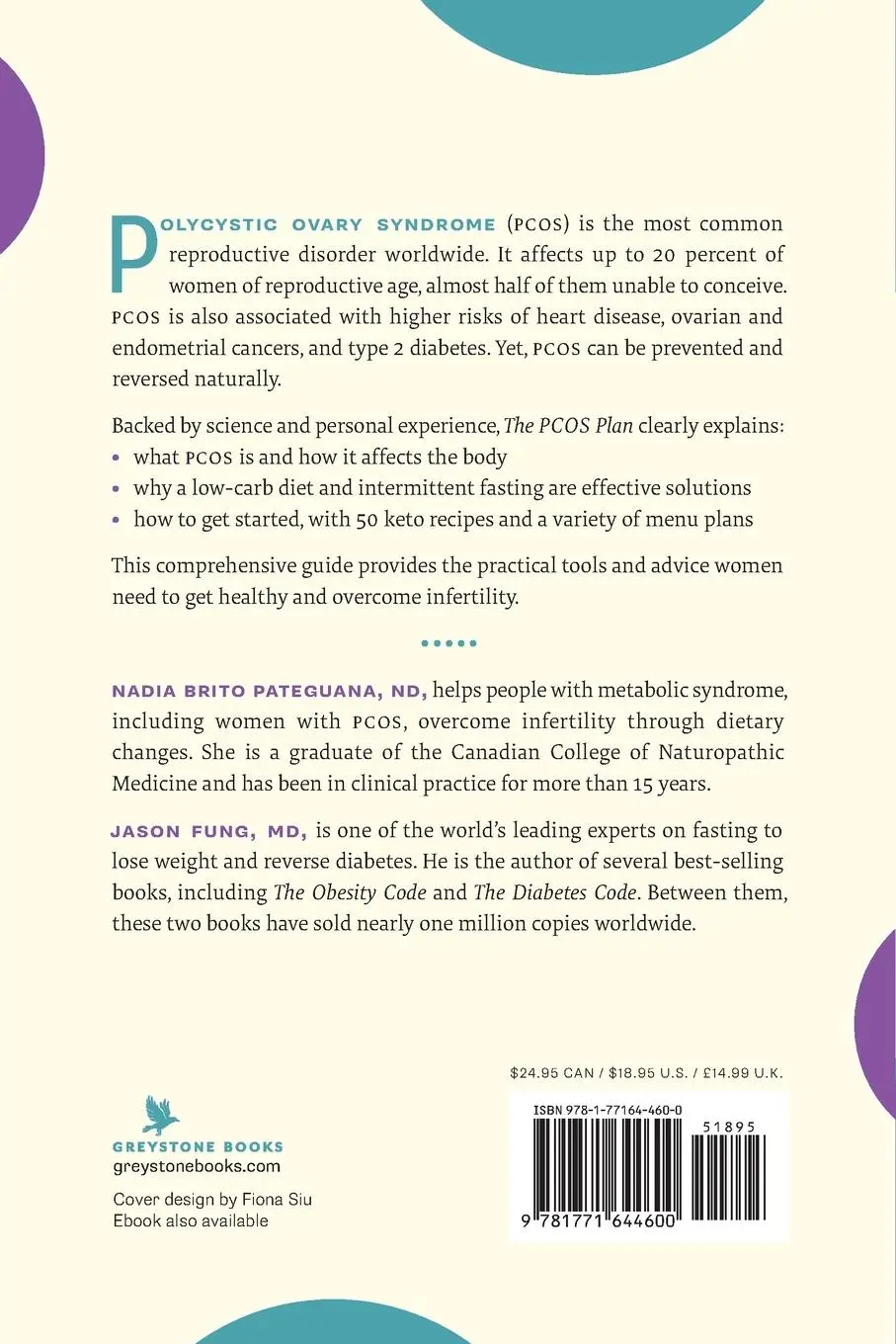 Rückseite: 9781771644600 | The Pcos Plan | Nadia Brito Pateguana (u. a.) | Taschenbuch | Englisch