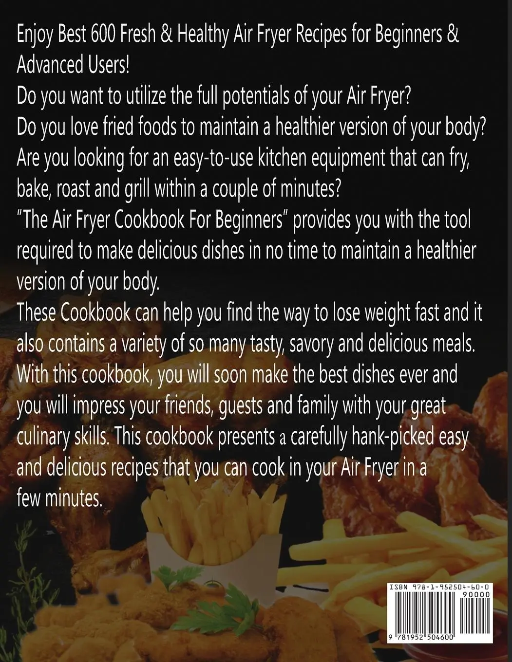 Rückseite: 9781952504600 | AIR FRYER COOKBOOK FOR BEGINNERS | Clara Miles | Taschenbuch | 2020