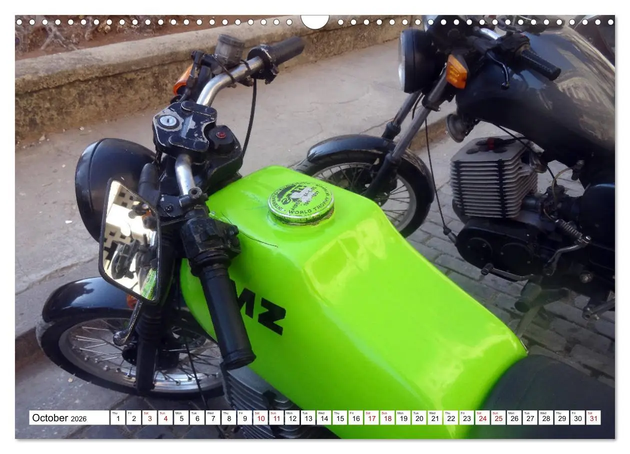 Bild: 9783516564600 | The Legendary MZ (Wall Calendar 2026 DIN A3 landscape), CALVENDO 12...