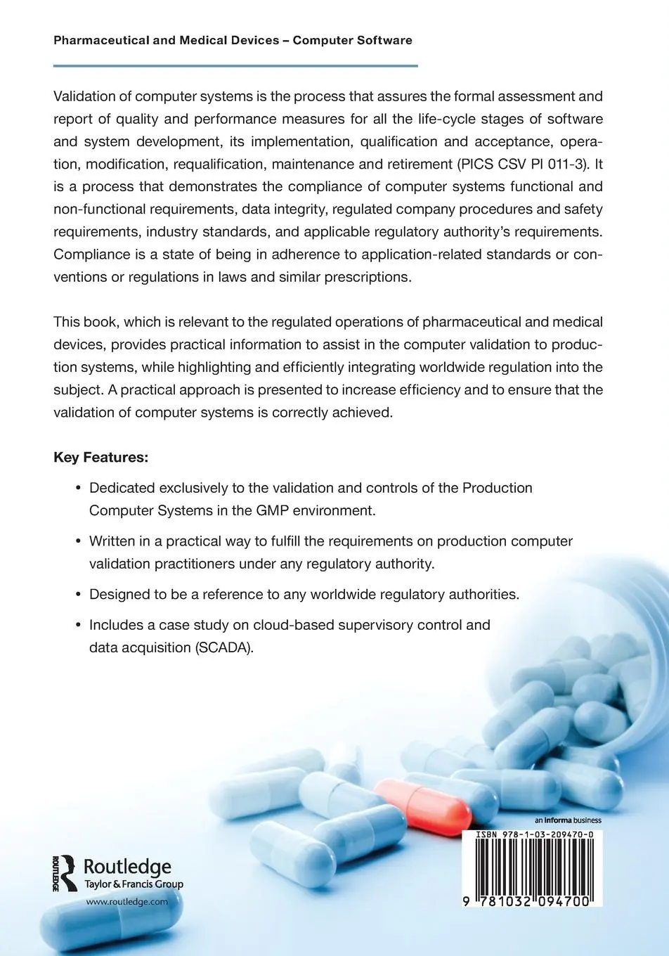 Rückseite: 9781032094700 | Pharmaceutical and Medical Devices Manufacturing Computer Systems...