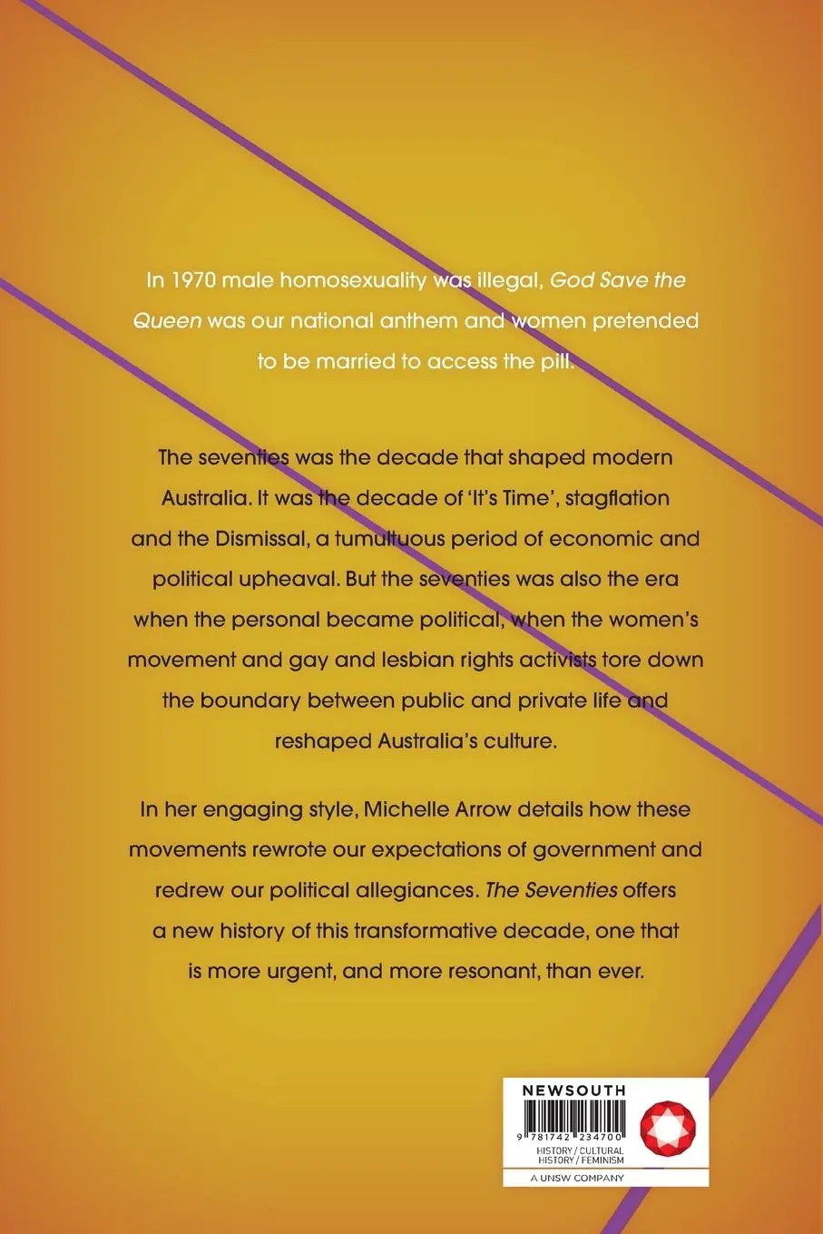 Rückseite: 9781742234700 | The Seventies | Michelle Arrow | Taschenbuch | Englisch | 2019