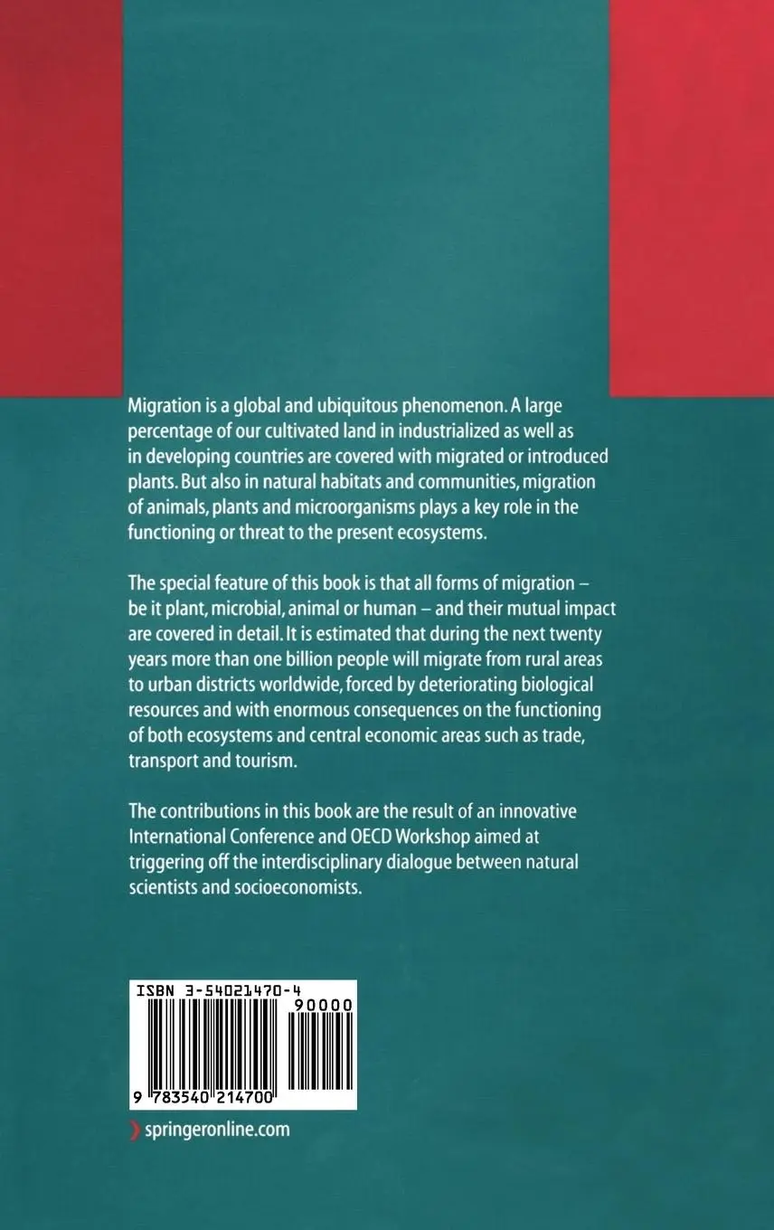 Rückseite: 9783540214700 | Biological Resources and Migration | Dietrich Werner | Buch | xxix