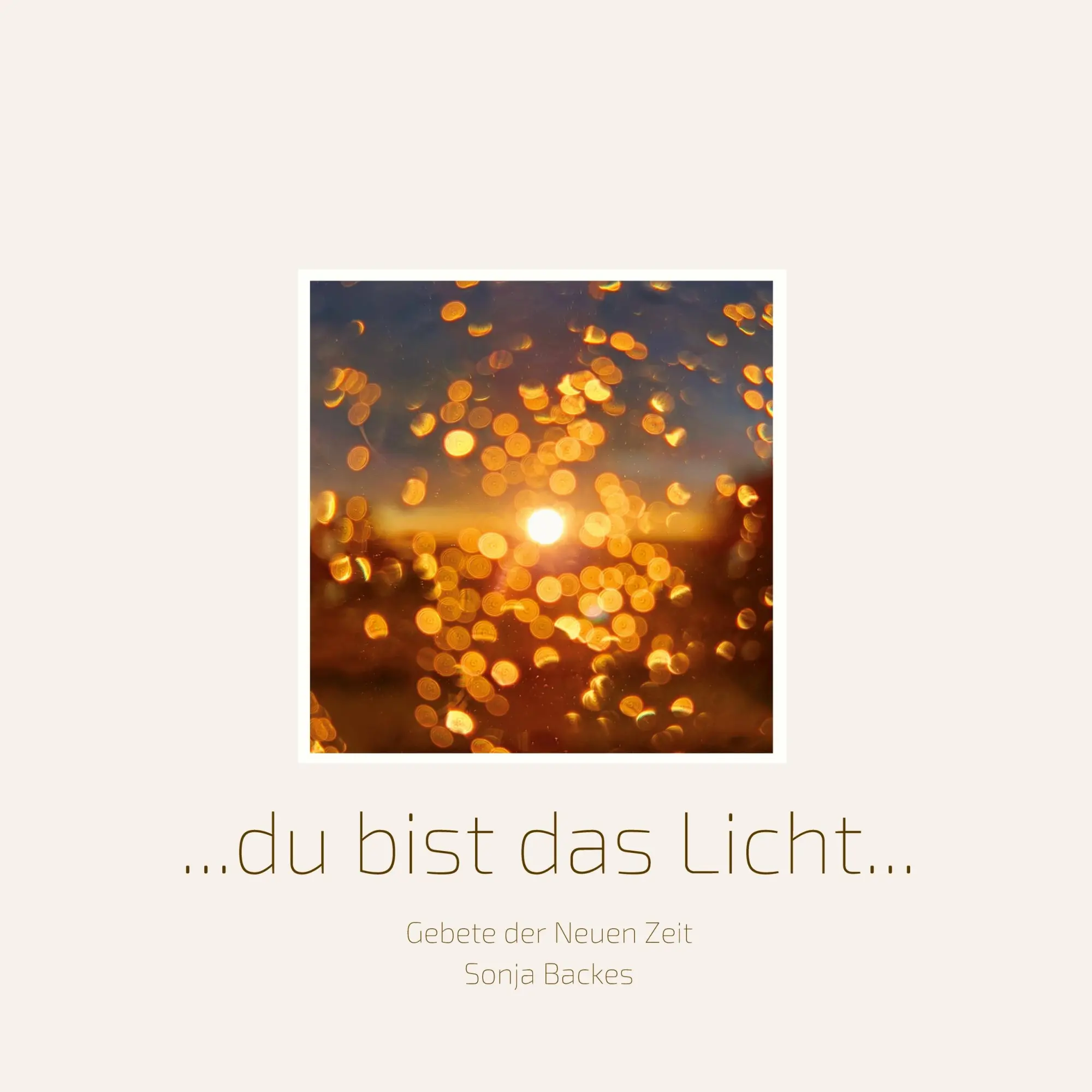 Cover: 9783769314700 | Du bist das Licht | Gebete der Neuen Zeit | Sonja Backes | Buch | 2025