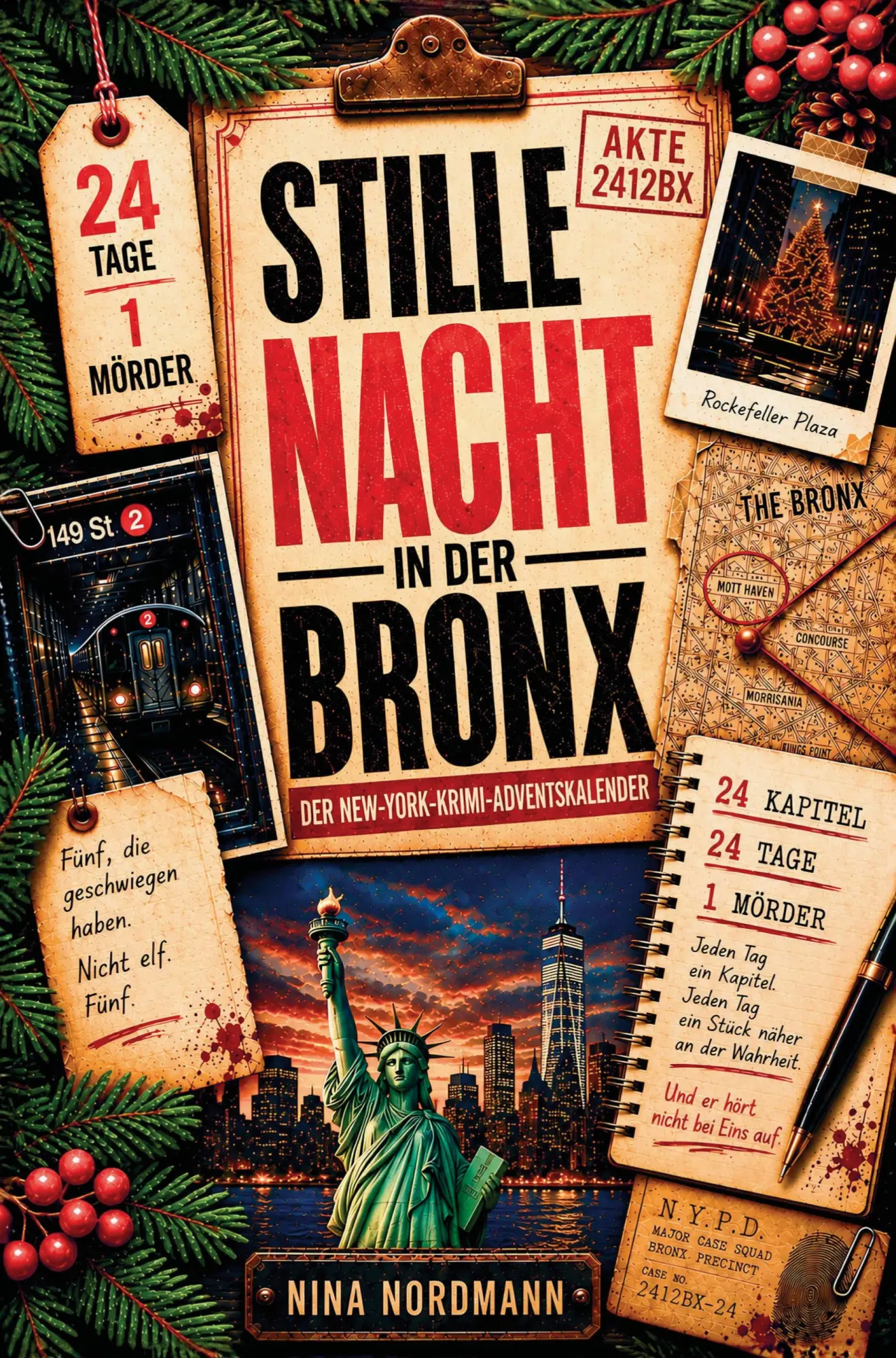 Cover: 9783982854700 | Stille Nacht in der Bronx: Der New York Krimi Adventskalender - 24...