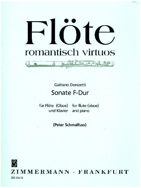Cover: 9790010234700 | Sonate F-Dur | Gaetano Donizetti | Buch | 20 S. | Deutsch | 1982