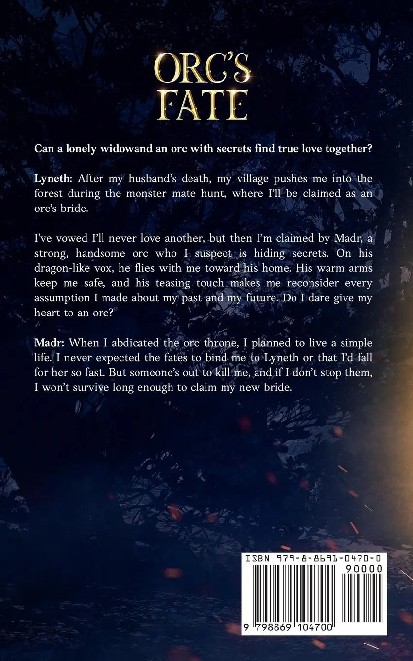 Rückseite: 9798869104700 | Orc's Fate | An Orc Fantasy Romance | Ava Ross | Taschenbuch | 2024