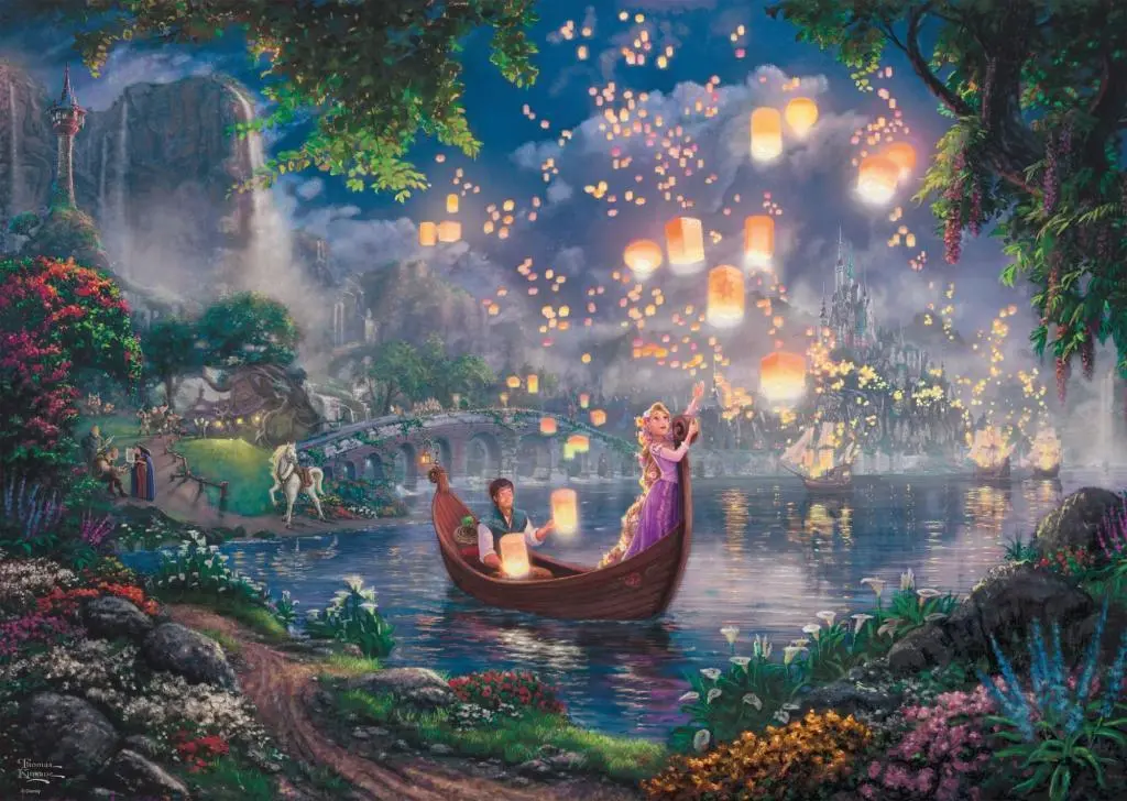 Bild: 4001504594800 | Thomas Kinkade, Disney Rapunzel.1000 Teile Puzzle | Thomas Kinkade