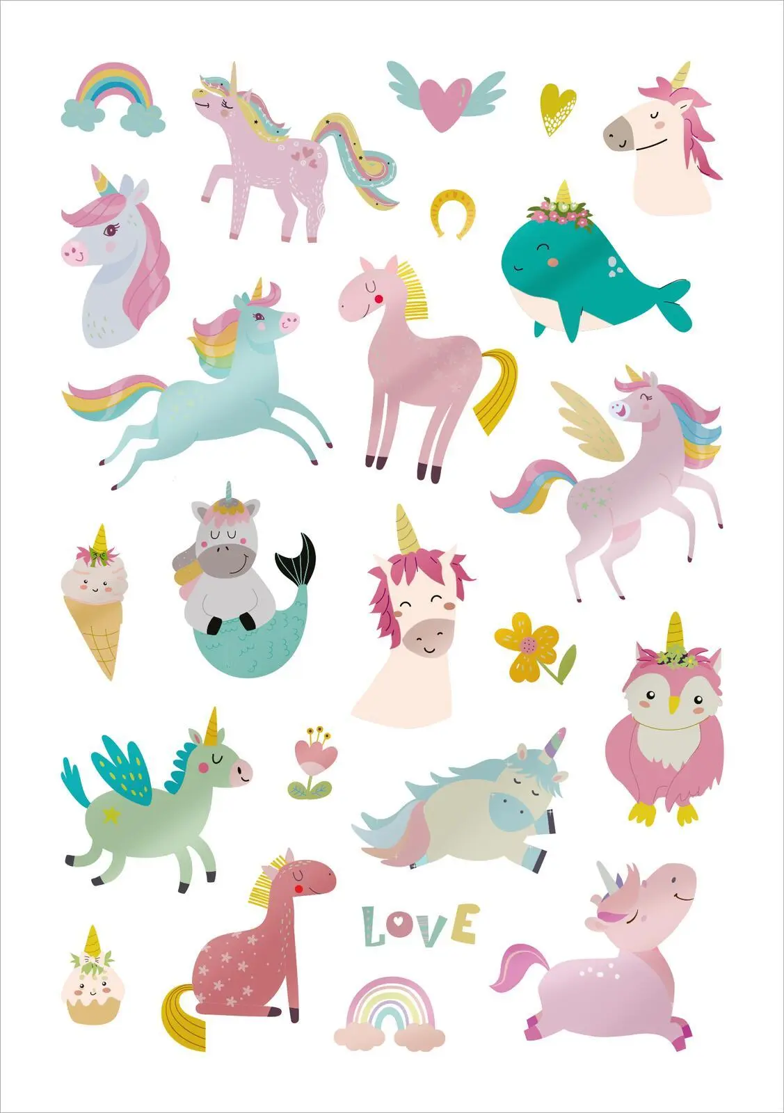 Bild: 4014489134800 | Glanz-Sticker - Einhörner | Über 200 schillernde Sticker | Broschüre