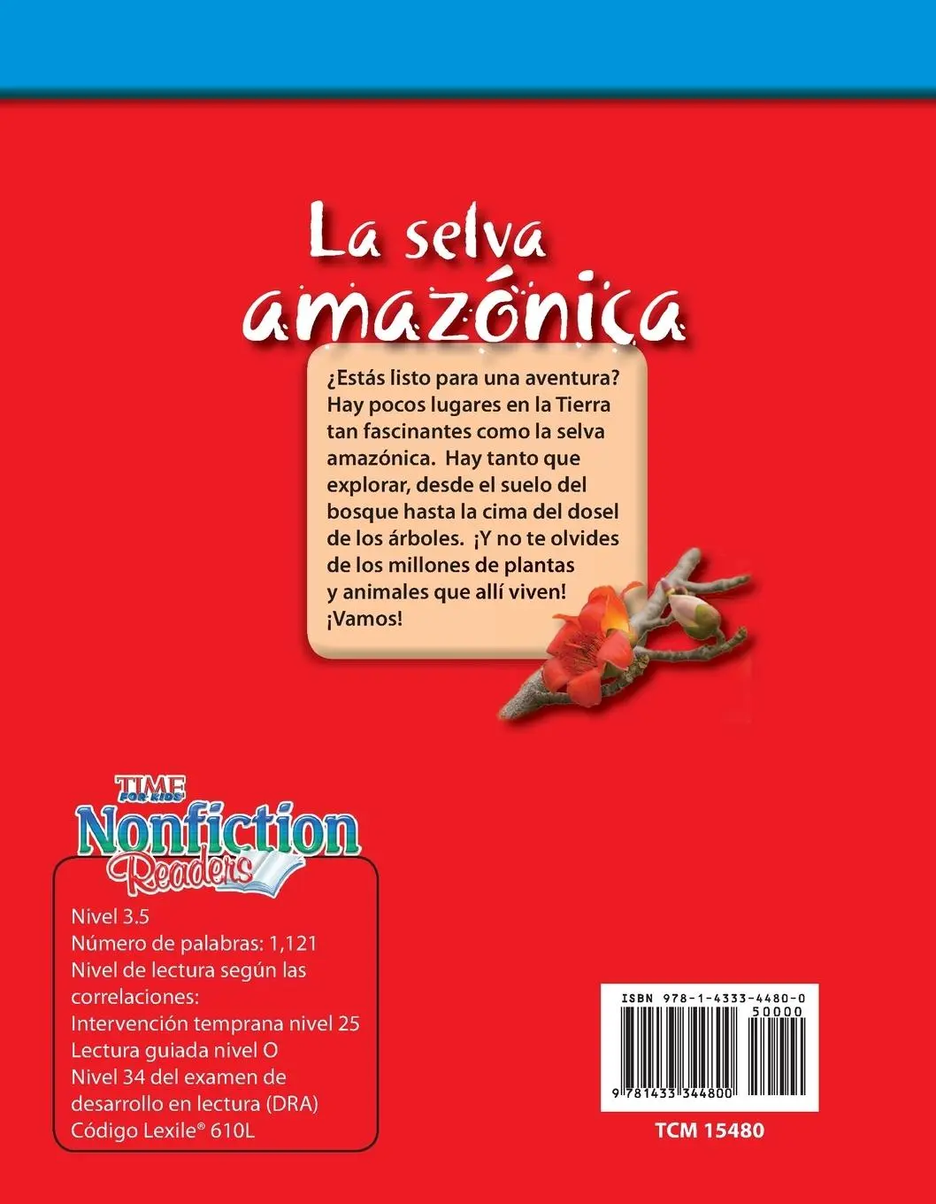 Rückseite: 9781433344800 | La selva amazónica (Amazon Rainforest) (Spanish Version) | Rice | Buch