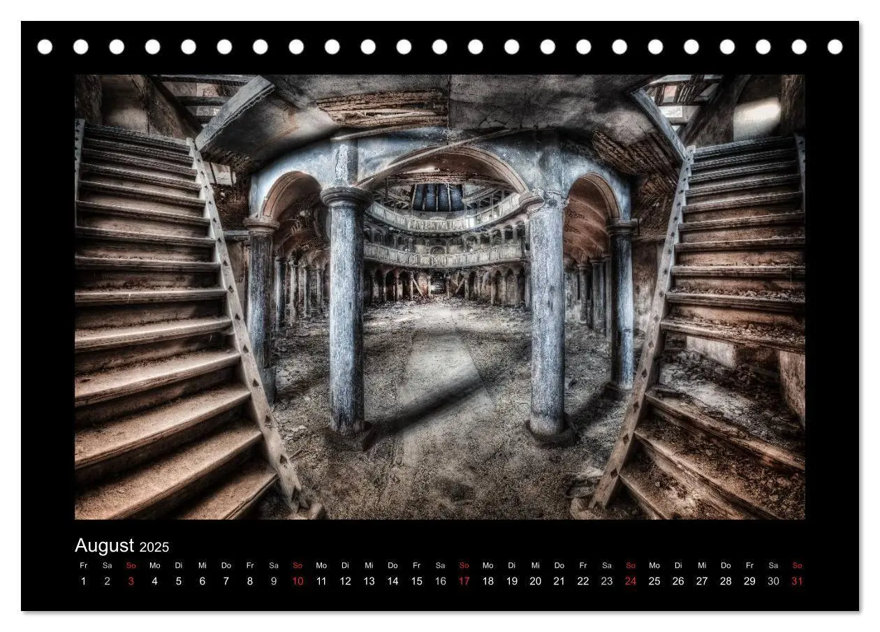 Bild: 9783435674800 | Lost Places - vergessene orte vergessener glanz (Tischkalender 2025...