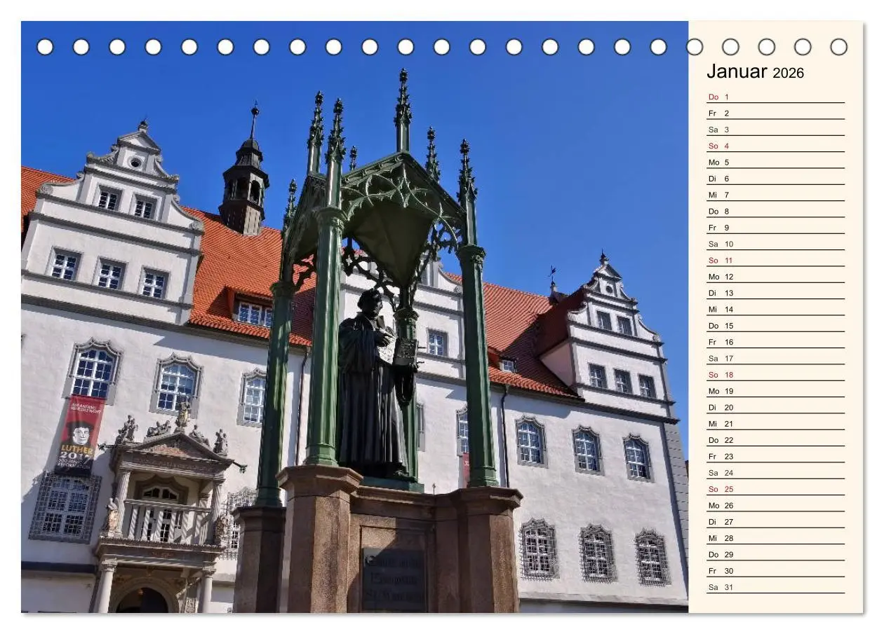 Bild: 9783457904800 | Lutherstadt Wittenberg - Stadt der Reformation (Tischkalender 2026...