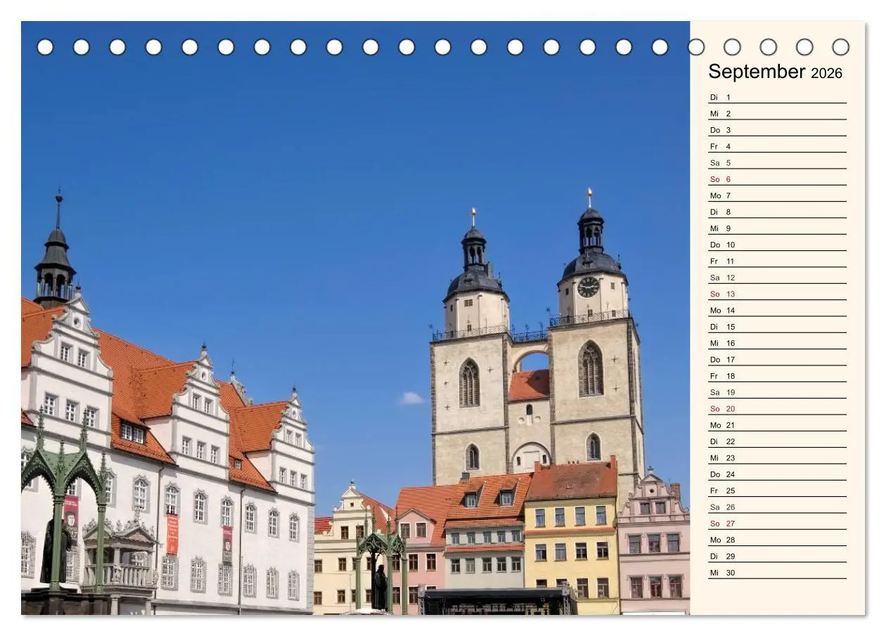Bild: 9783457904800 | Lutherstadt Wittenberg - Stadt der Reformation (Tischkalender 2026...