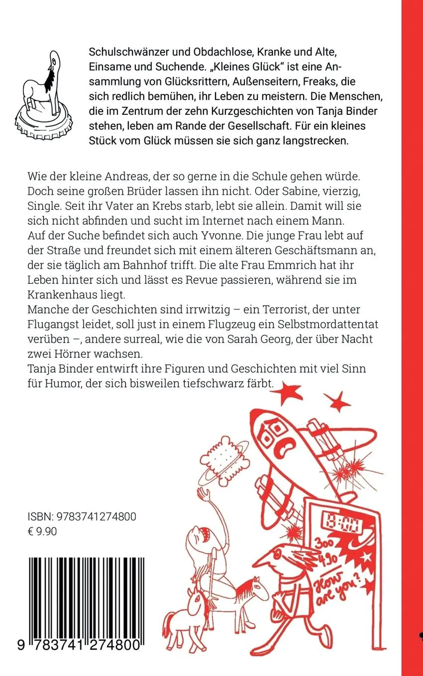 Rückseite: 9783741274800 | Kleines Glück | und andere Geschichten | Tanja Binder | Taschenbuch