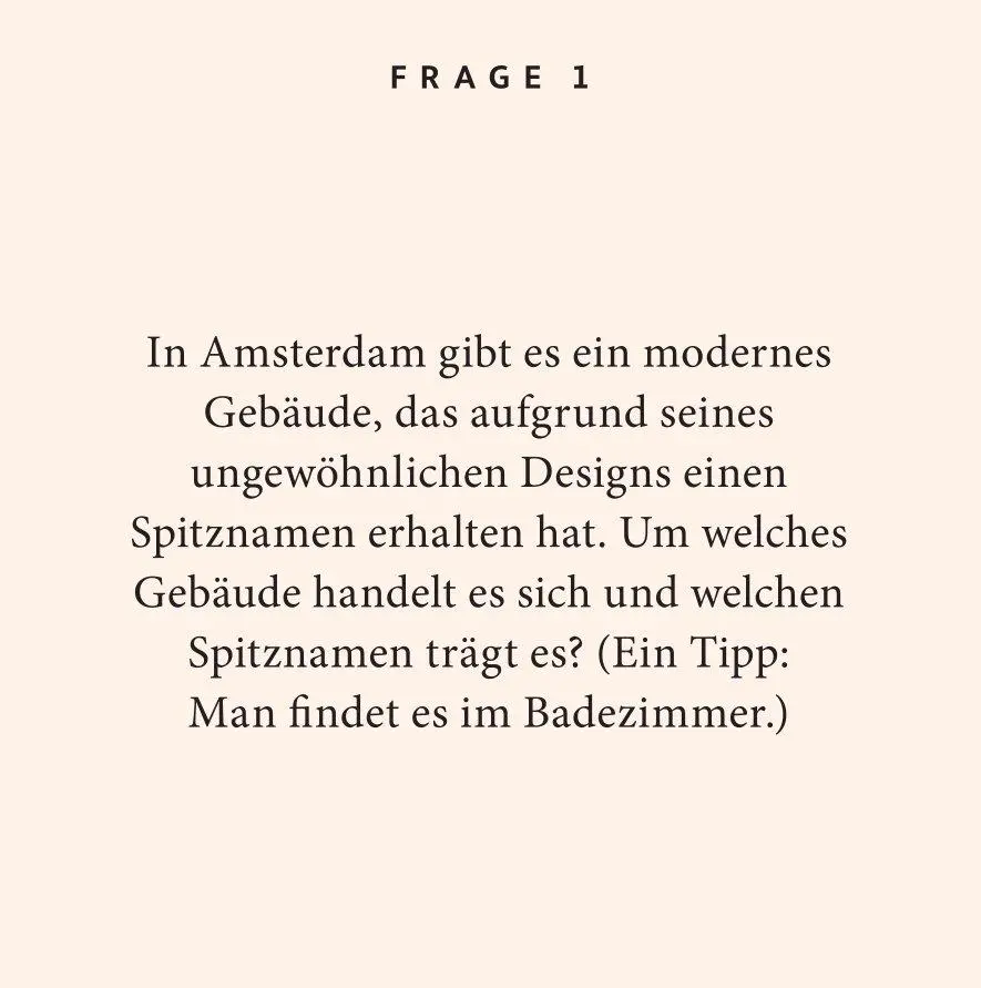 Bild: 9783899784800 | Amsterdam-Quiz | 100 Fragen und Antworten | Anna Kontny (u. a.) | Buch