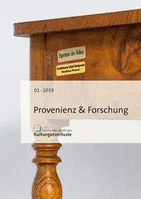 Cover: 9783954984800 | Provenienz &amp; Forschung | Heft 1/2019, Provenienz &amp; Forschung 2019/01