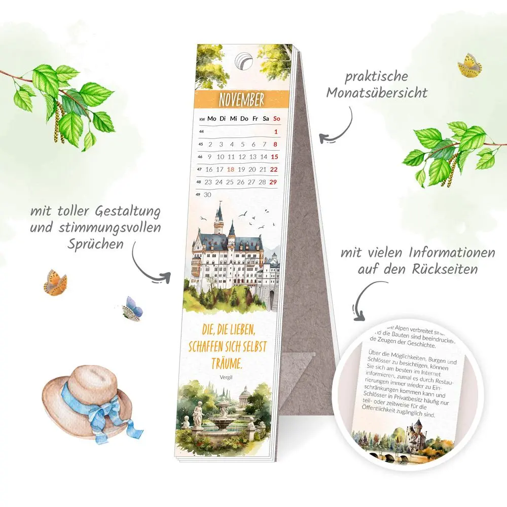 Bild: 9783988024800 | Trötsch Lesezeichenkalender Zauberhafte Heimat 2026 | KG | Kalender