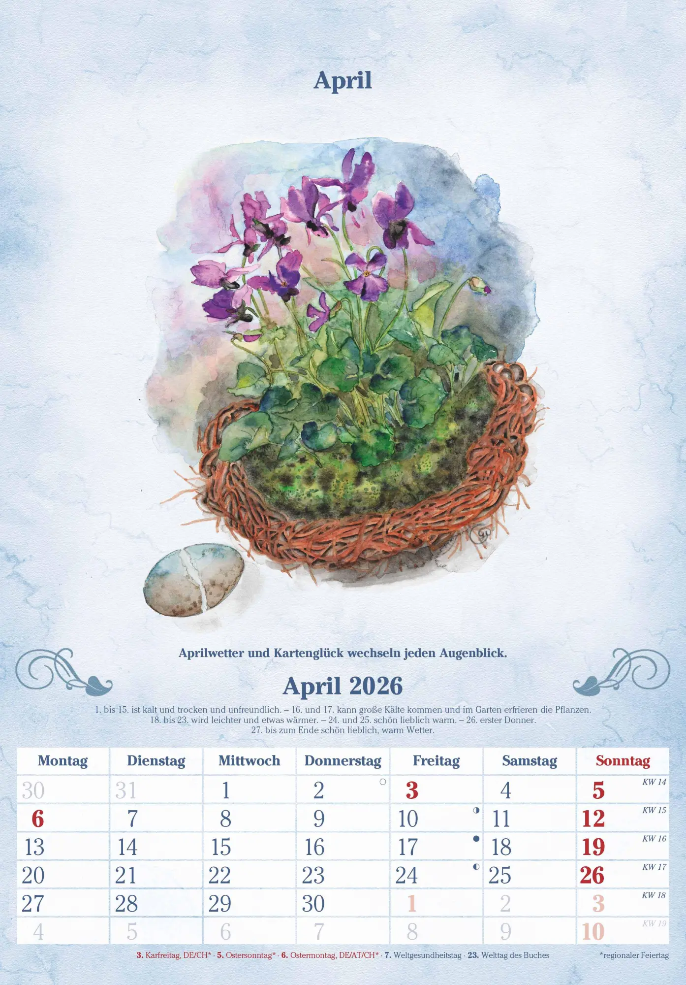 Bild: 4069095004900 | 100-jähriger Kalender 2026 - Bildkalender 23,7x34 cm - mit...