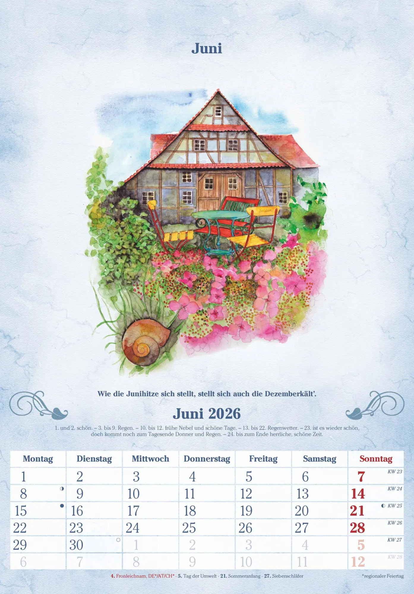 Bild: 4069095004900 | 100-jähriger Kalender 2026 - Bildkalender 23,7x34 cm - mit...