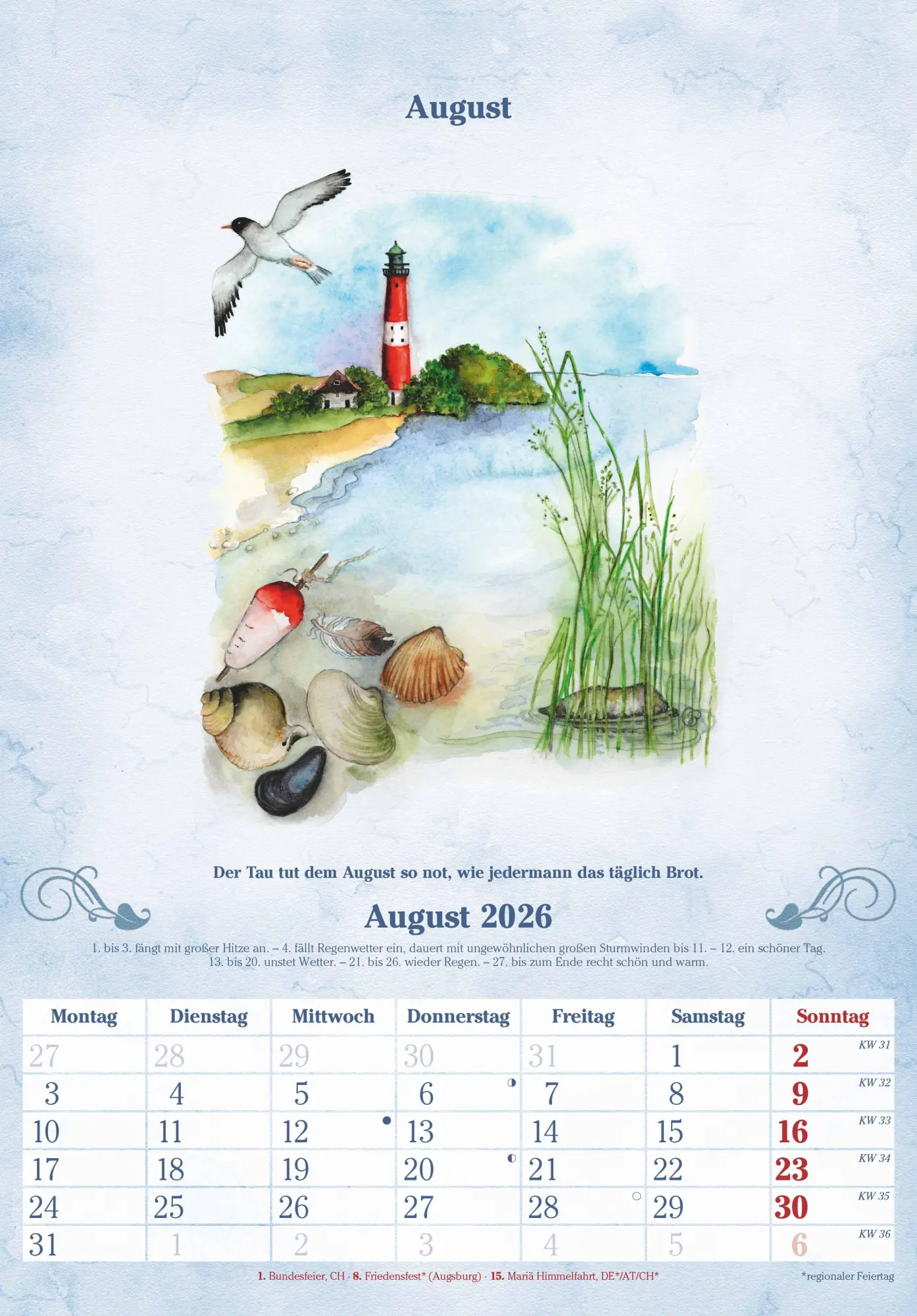 Bild: 4069095004900 | 100-jähriger Kalender 2026 - Bildkalender 23,7x34 cm - mit...