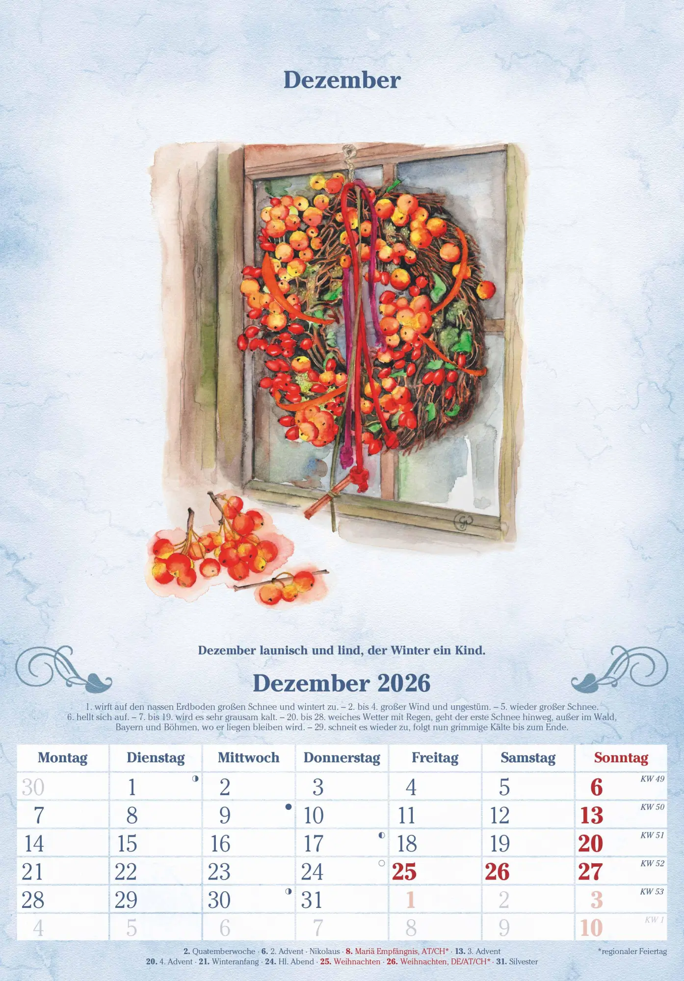 Bild: 4069095004900 | 100-jähriger Kalender 2026 - Bildkalender 23,7x34 cm - mit...