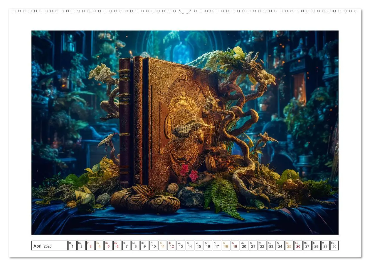 Bild: 9783457514900 | Zauberbuch - Terra Magica (hochwertiger Premium Wandkalender 2026...