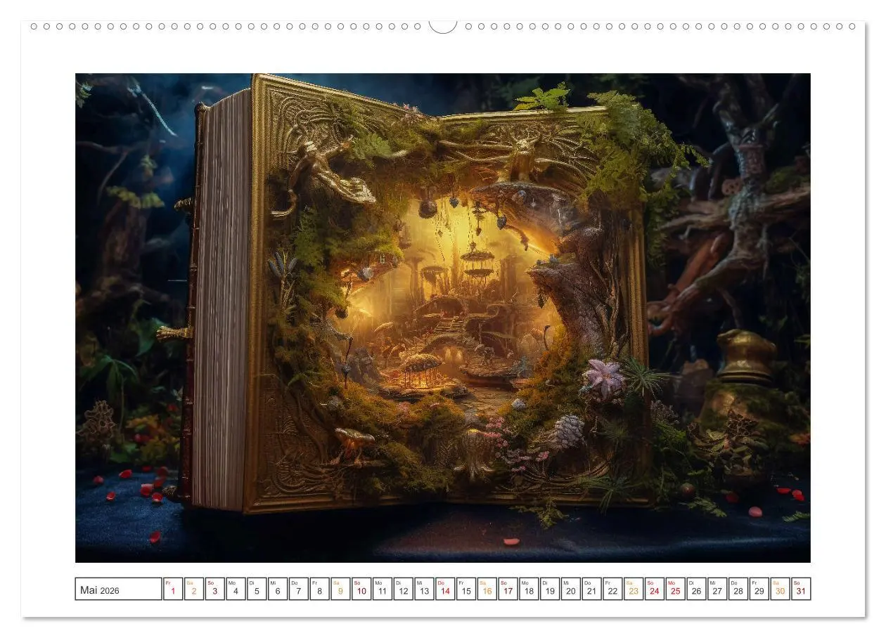 Bild: 9783457514900 | Zauberbuch - Terra Magica (hochwertiger Premium Wandkalender 2026...