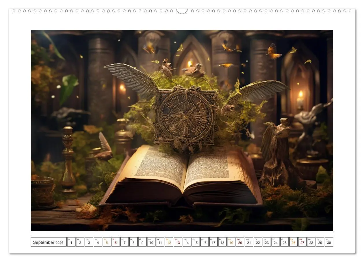 Bild: 9783457514900 | Zauberbuch - Terra Magica (hochwertiger Premium Wandkalender 2026...