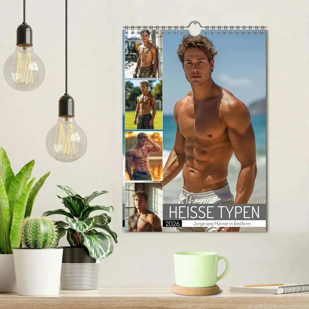Bild: 9783516604900 | HEISSE TYPEN - Junge sexy Männer in Bestform (Wandkalender 2026 DIN...