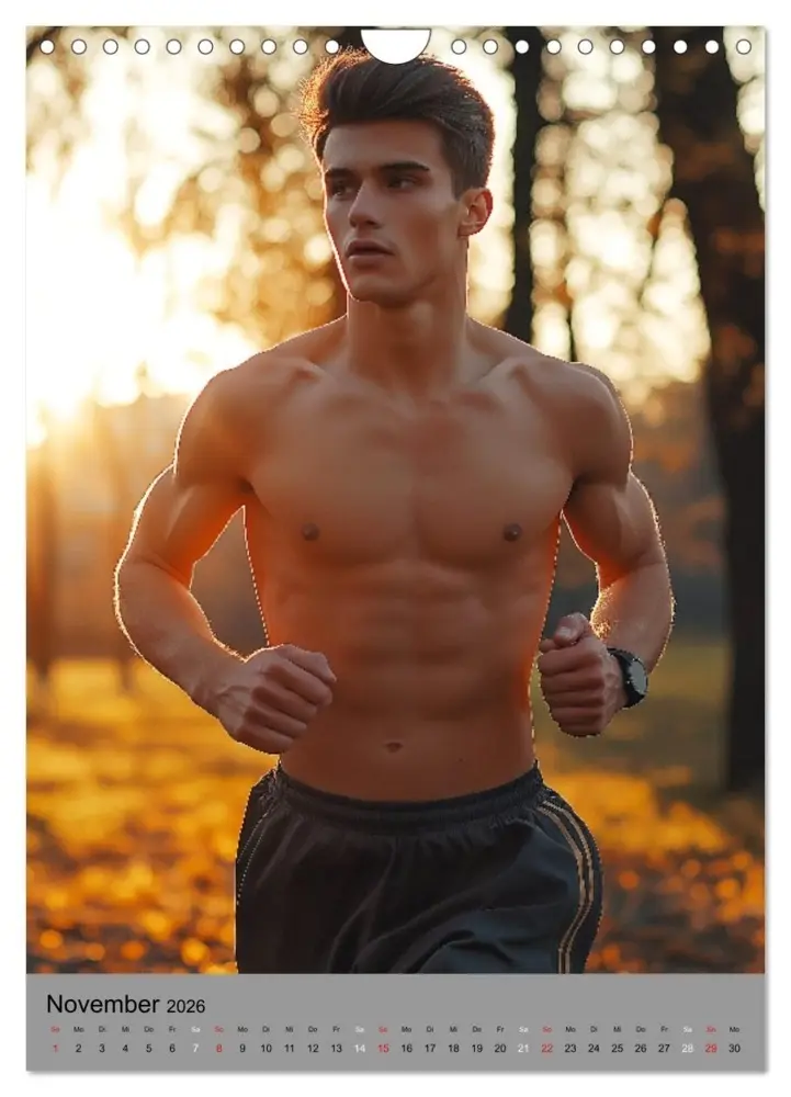 Bild: 9783516604900 | HEISSE TYPEN - Junge sexy Männer in Bestform (Wandkalender 2026 DIN...