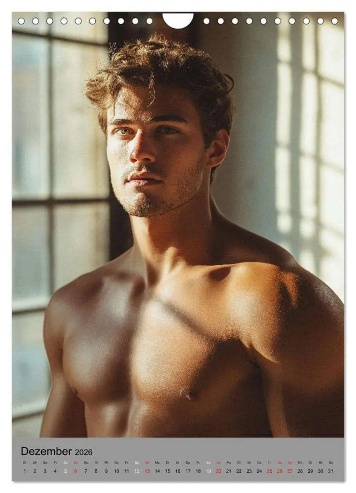 Bild: 9783516604900 | HEISSE TYPEN - Junge sexy Männer in Bestform (Wandkalender 2026 DIN...