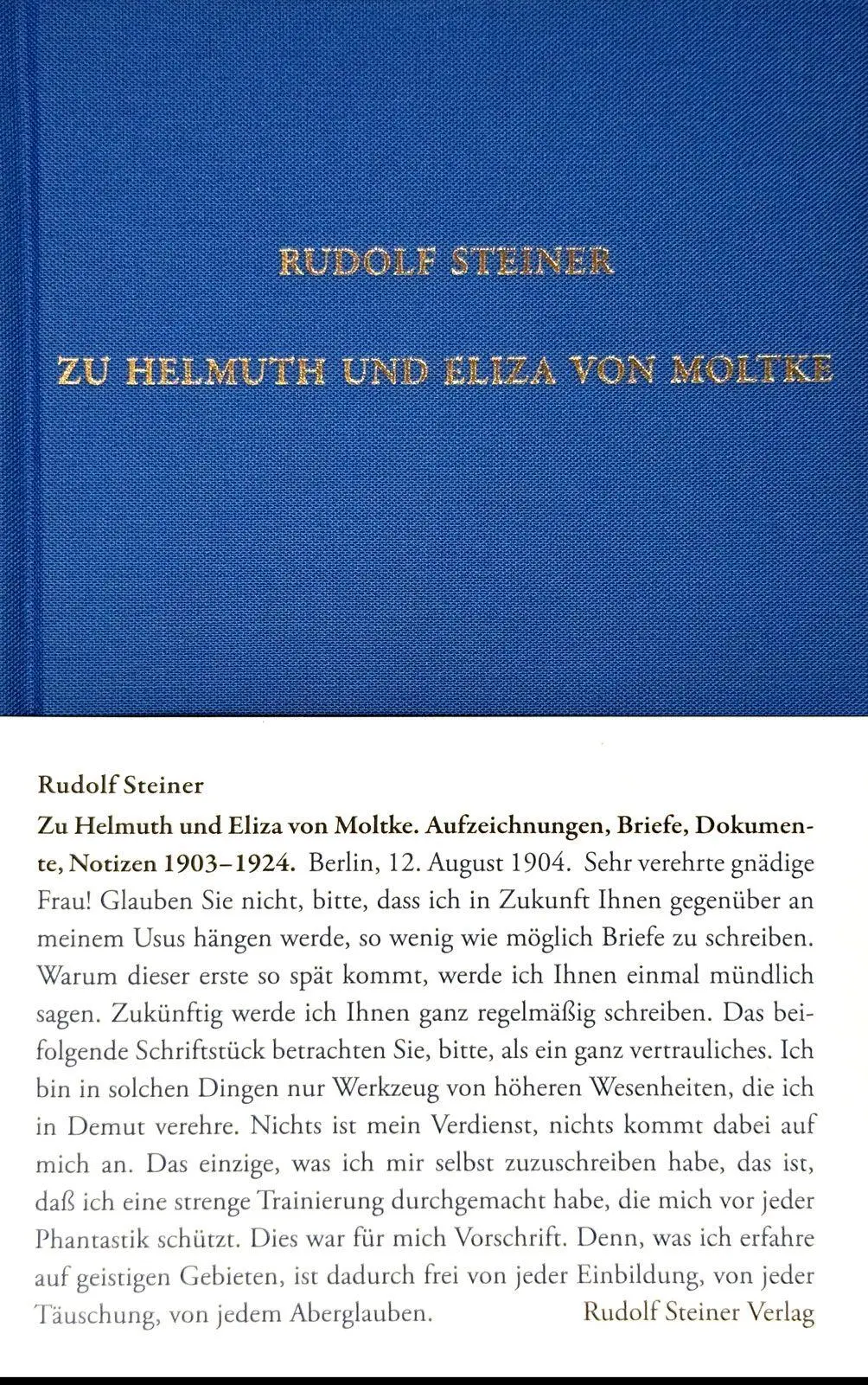 Cover: 9783727404900 | Zu Helmuth und Eliza von Moltke | Rudolf Steiner | Buch | 675 S.