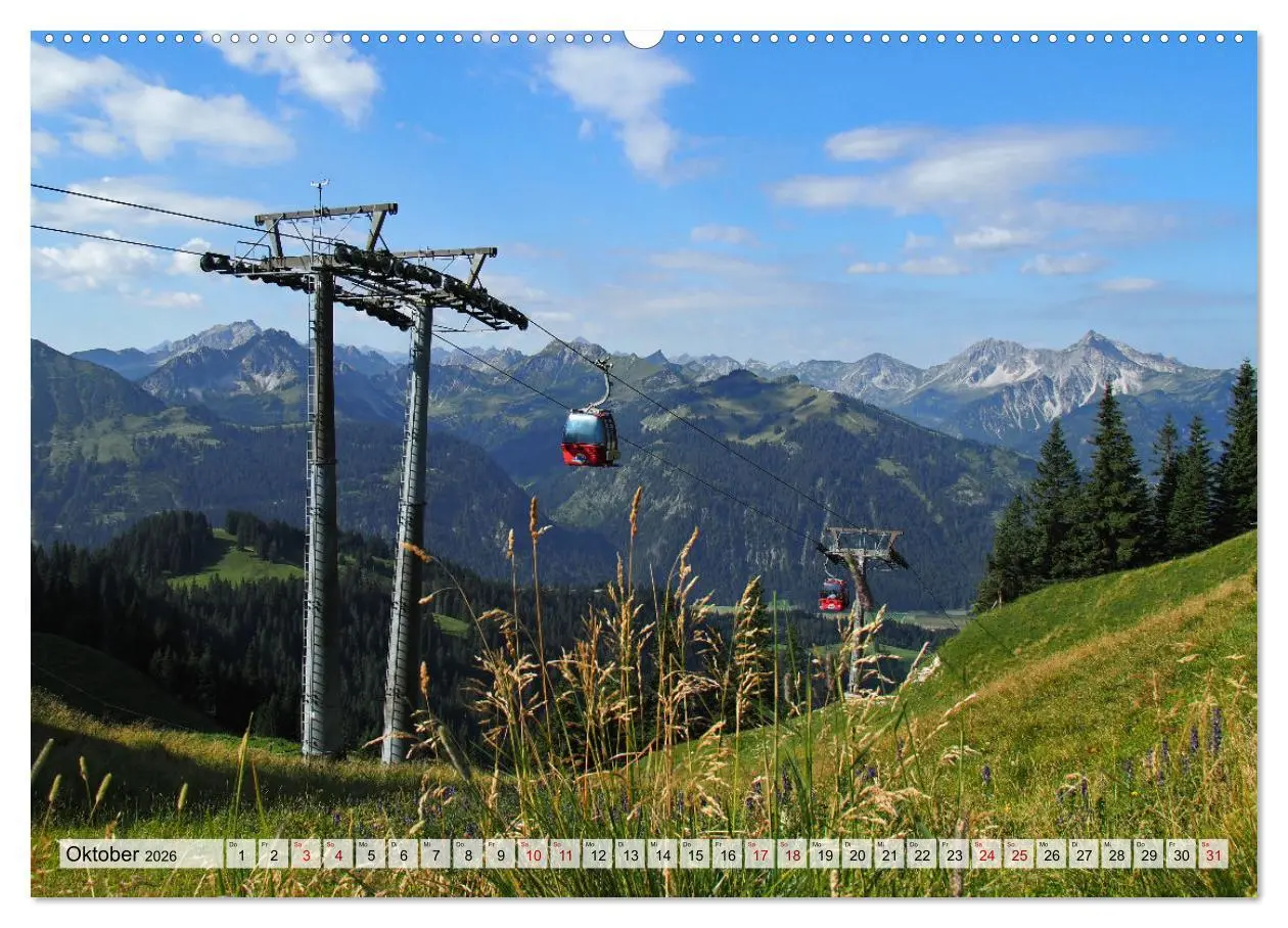 Bild: 9783457405000 | Bergbahnen in den Alpen (Wandkalender 2026 DIN A2 quer), CALVENDO...