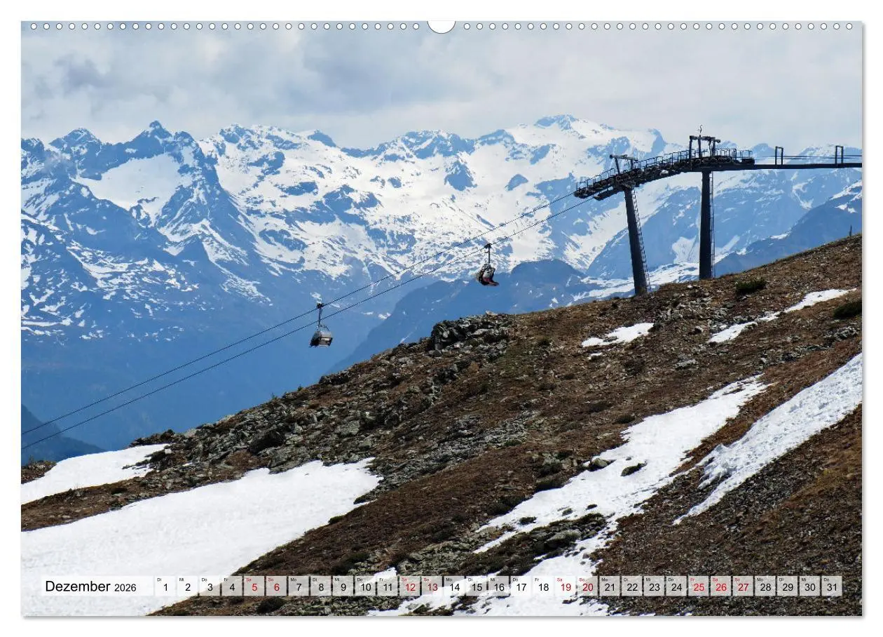 Bild: 9783457405000 | Bergbahnen in den Alpen (Wandkalender 2026 DIN A2 quer), CALVENDO...