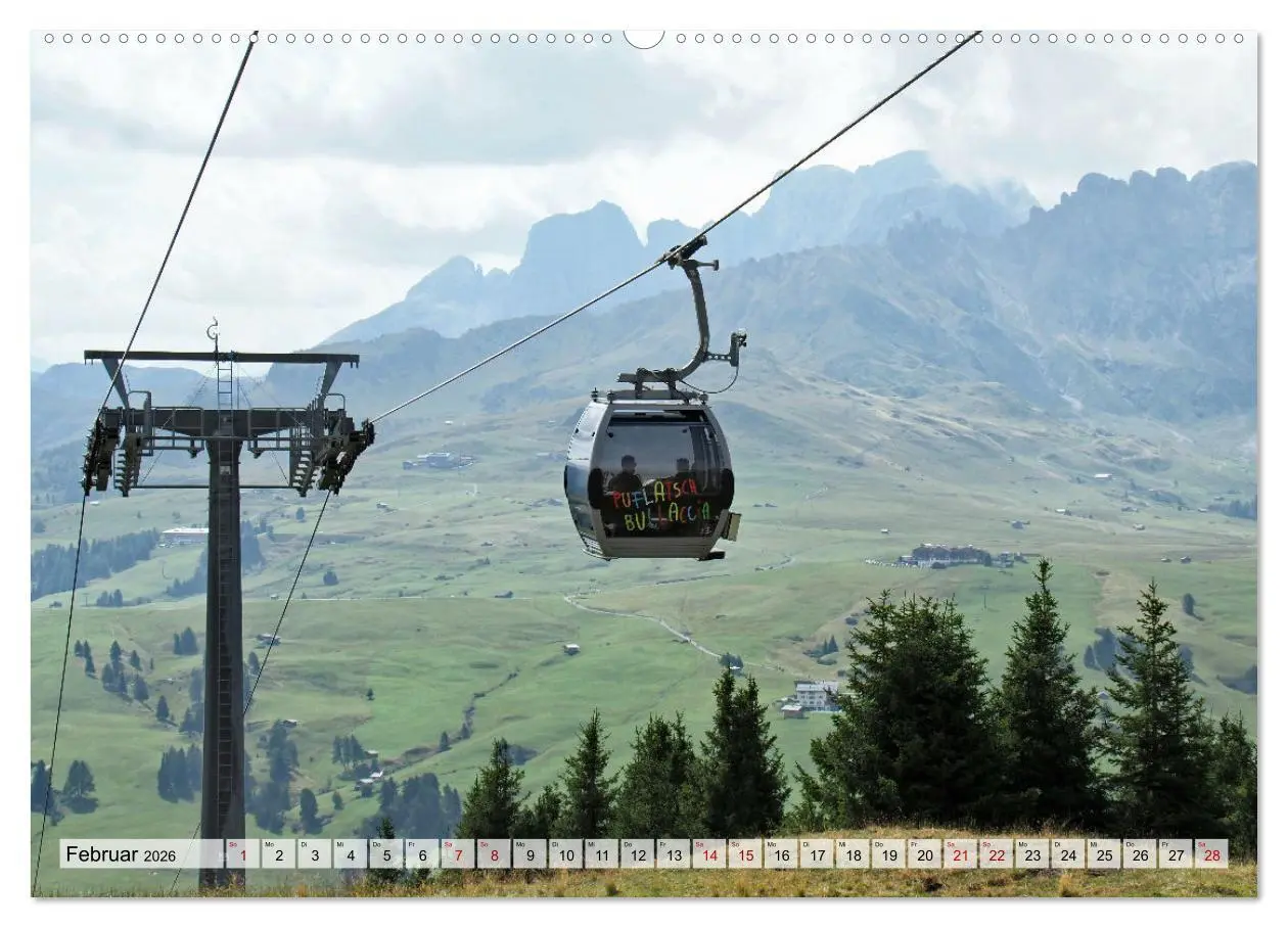 Bild: 9783457405000 | Bergbahnen in den Alpen (Wandkalender 2026 DIN A2 quer), CALVENDO...