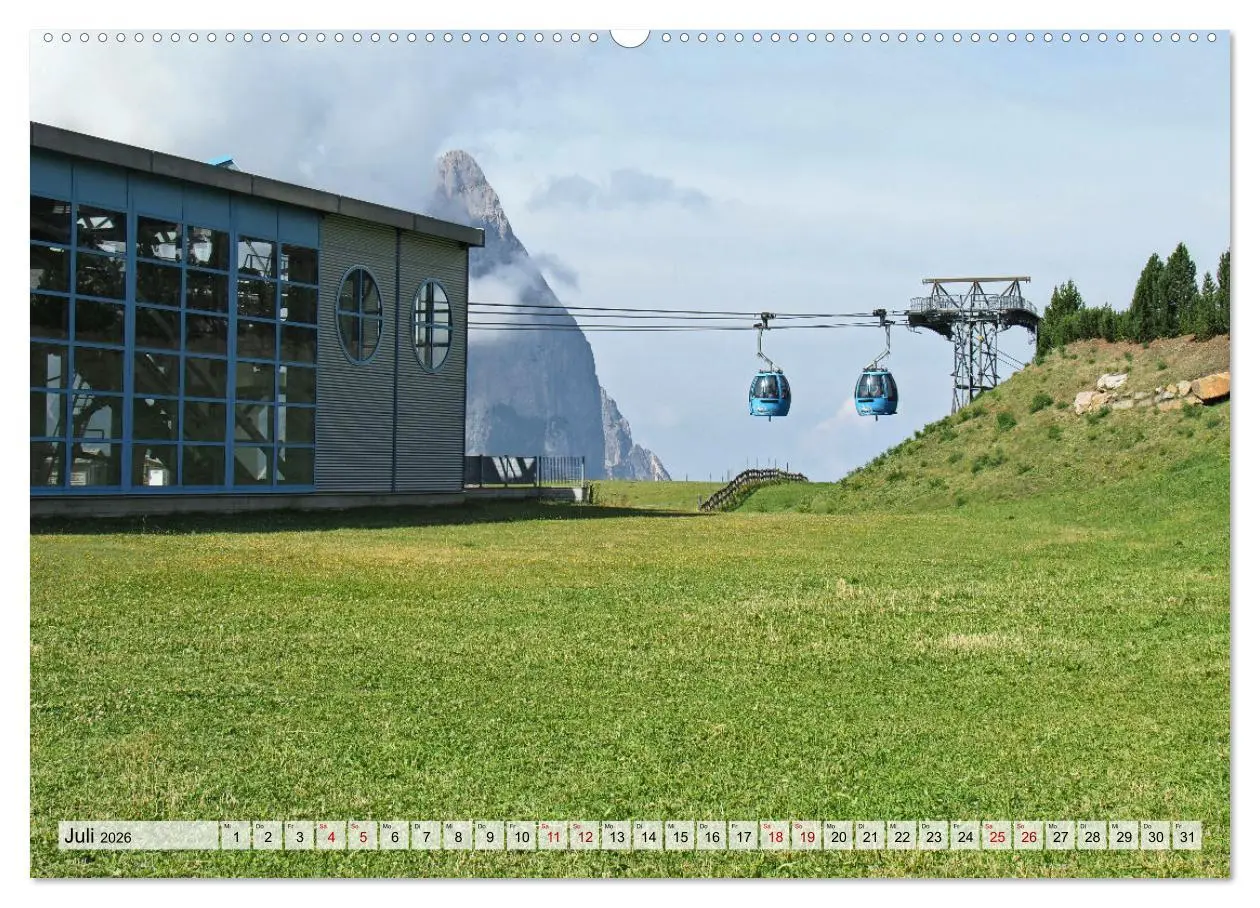Bild: 9783457405000 | Bergbahnen in den Alpen (Wandkalender 2026 DIN A2 quer), CALVENDO...
