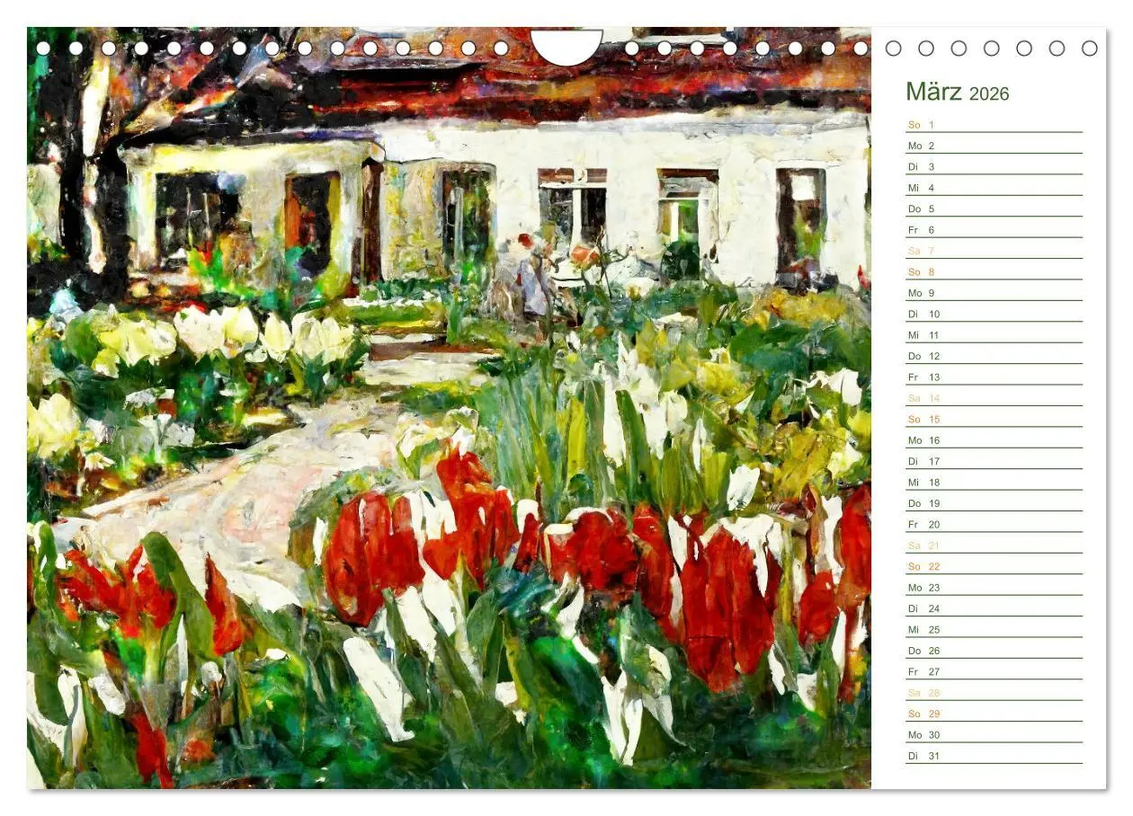 Bild: 9783457575000 | Malerische Gärten - Im Stile des Impressionismus (Wandkalender 2026...