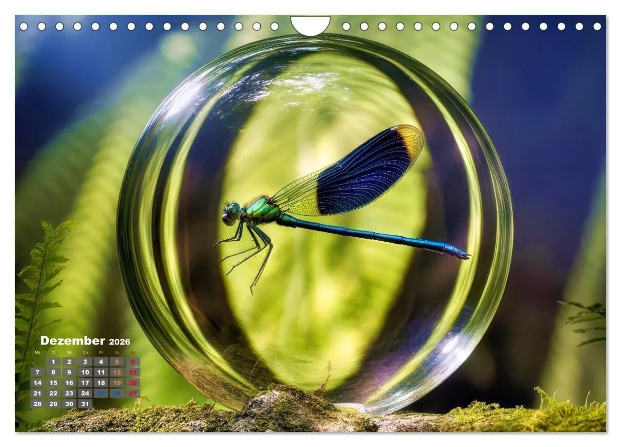Bild: 9783516665000 | Libellen in einer Glaskugel (Wandkalender 2026 DIN A4 quer),...
