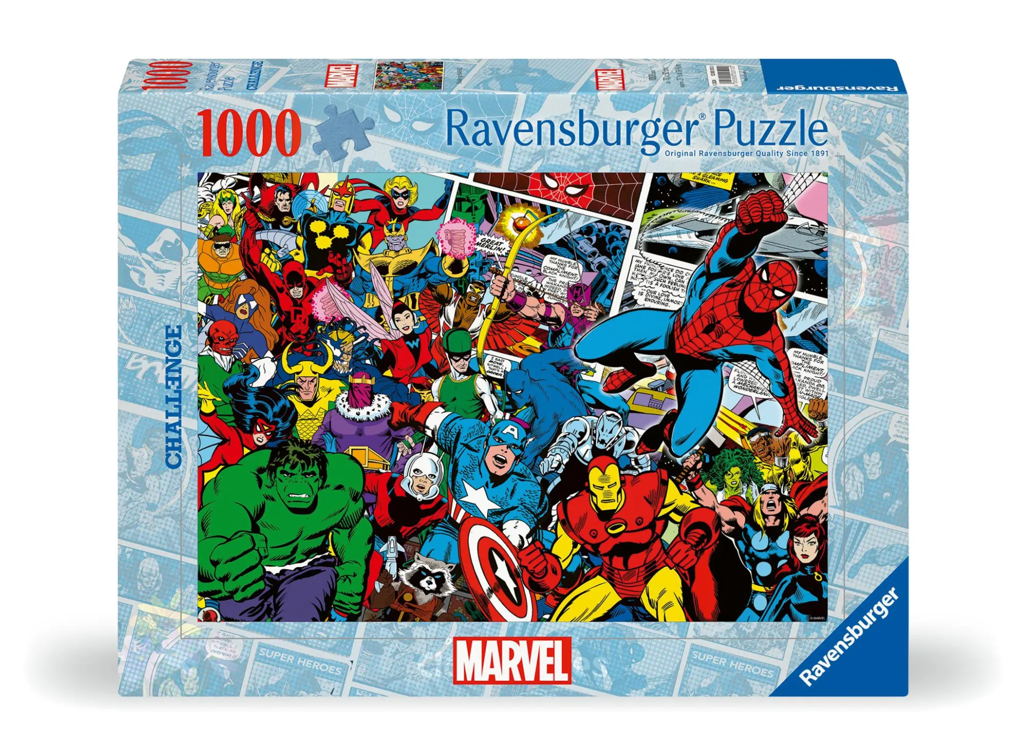 Cover: 4005555005100 | Erwachsenenpuzzle 1000 Teile - Marvel Avengers - Challenge | Spiel