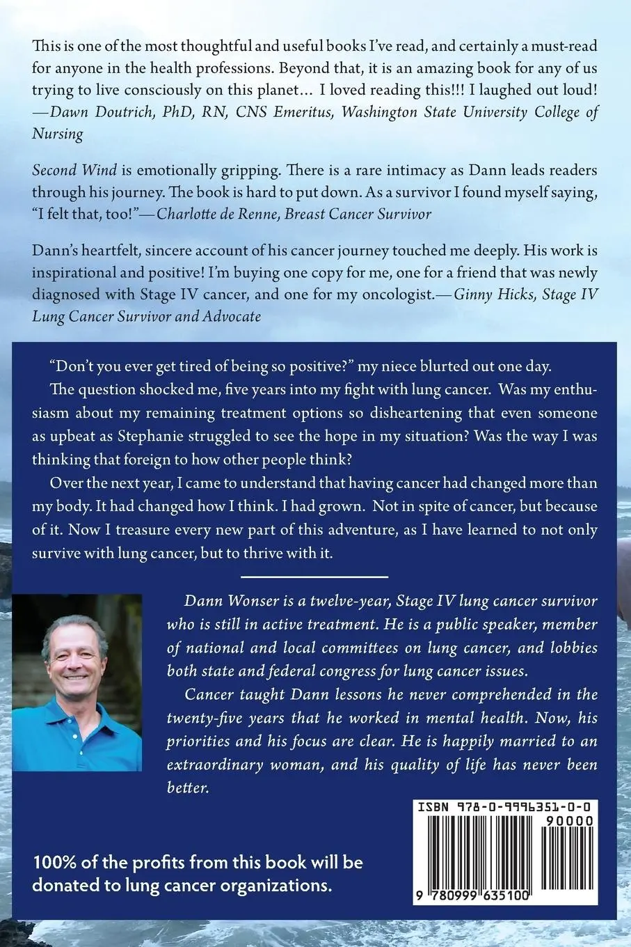 Rückseite: 9780999635100 | Second Wind | Thriving With Cancer | Dann Wonser | Taschenbuch | 2018
