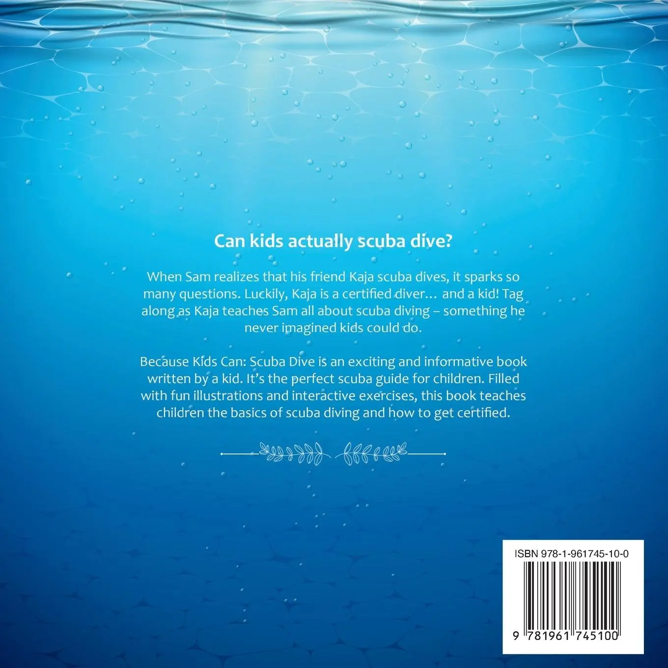 Rückseite: 9781961745100 | Because Kids Can Scuba Dive | Kaja Birkeland | Taschenbuch | Englisch