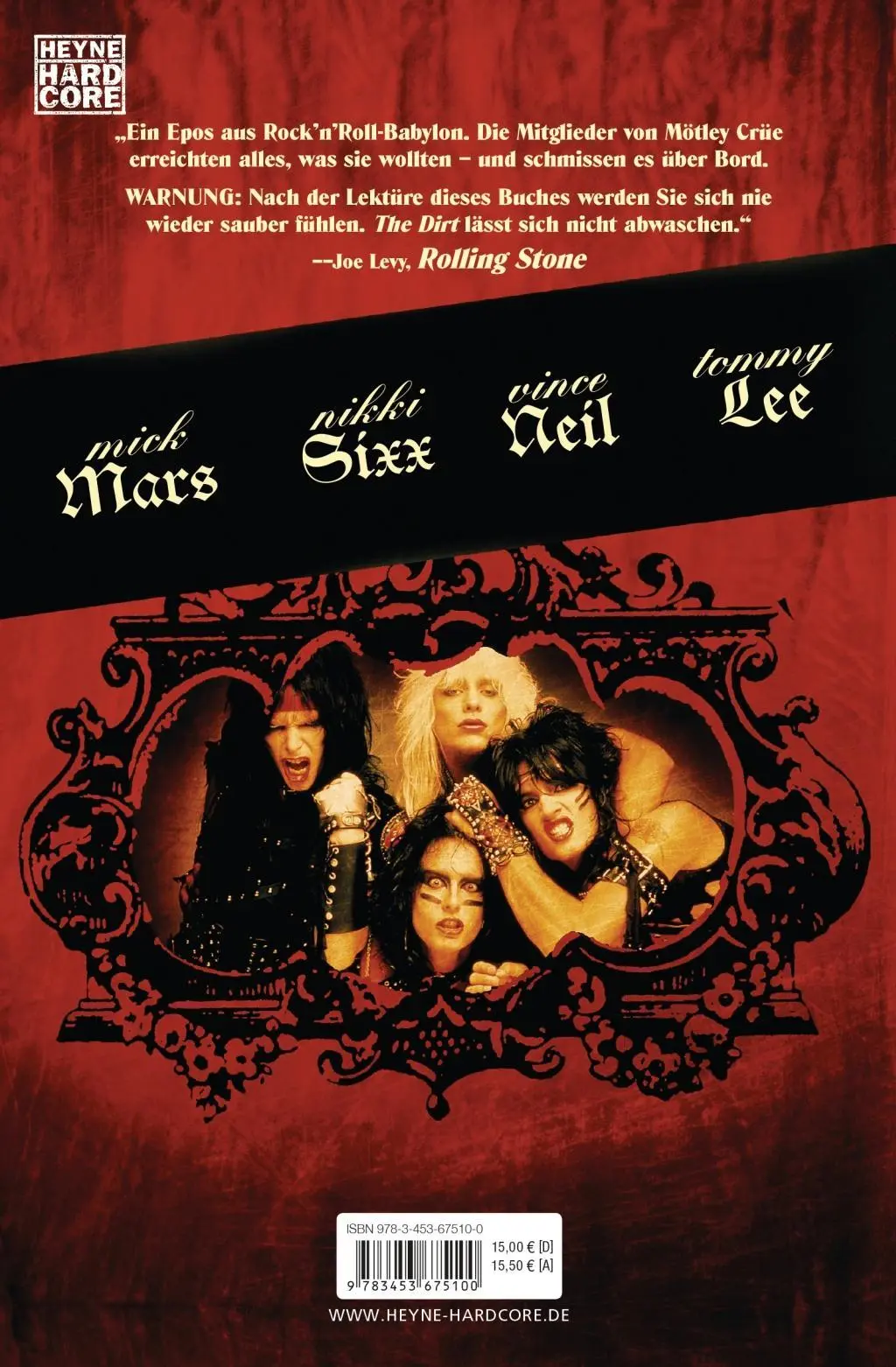 Bild: 9783453675100 | The Dirt | Neil Strauss | Taschenbuch | 463 S. | Deutsch | 2006