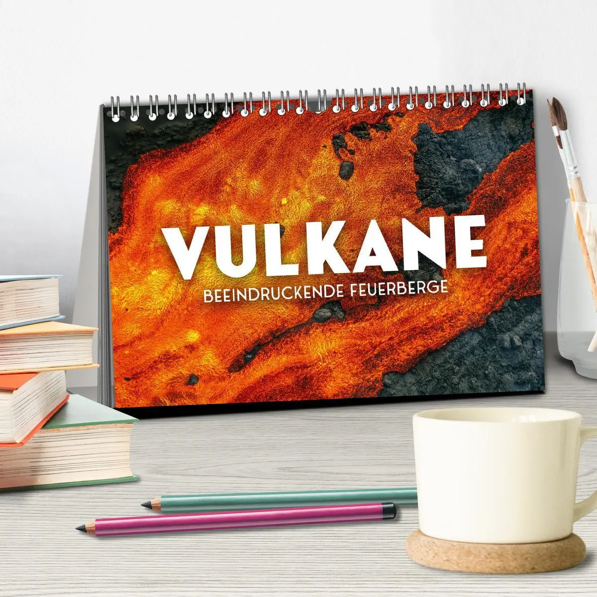 Bild: 9783457565100 | Vulkane - Beeindruckende Feuerberge (Tischkalender 2026 DIN A5...