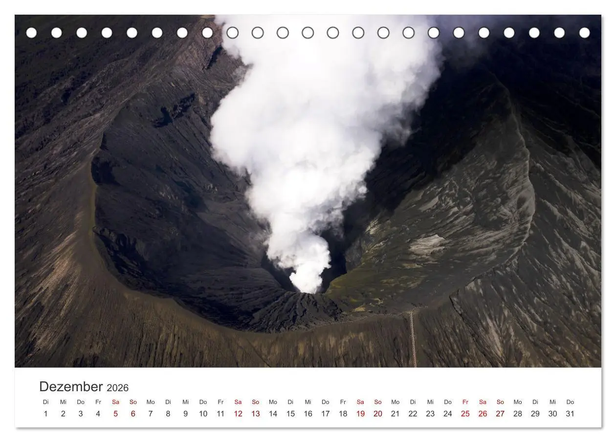 Bild: 9783457565100 | Vulkane - Beeindruckende Feuerberge (Tischkalender 2026 DIN A5...