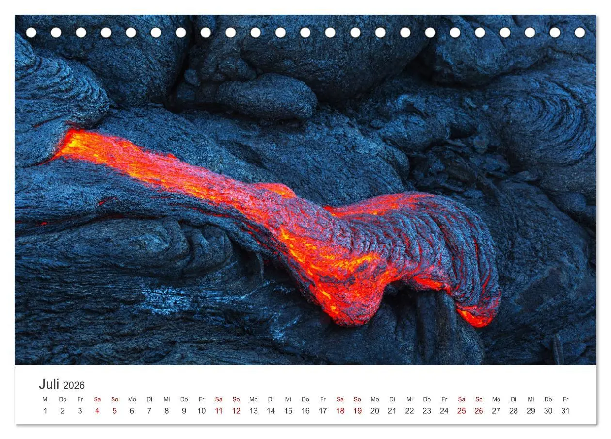 Bild: 9783457565100 | Vulkane - Beeindruckende Feuerberge (Tischkalender 2026 DIN A5...