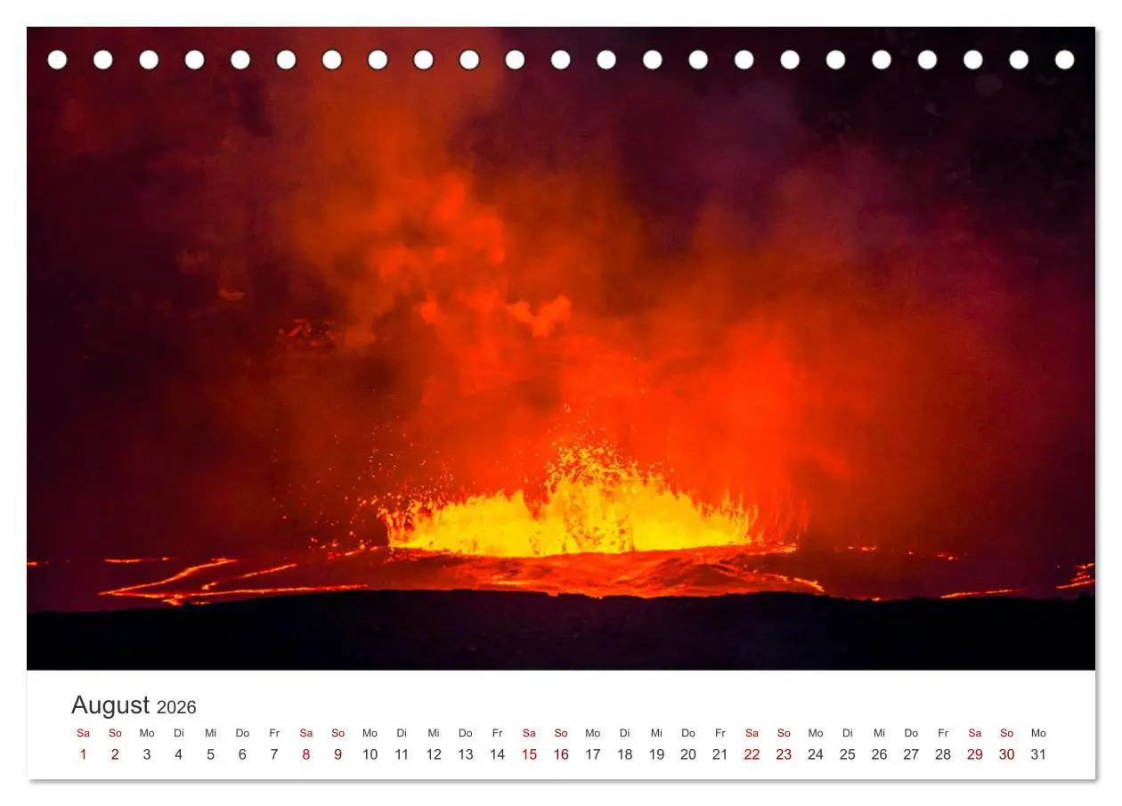 Bild: 9783457565100 | Vulkane - Beeindruckende Feuerberge (Tischkalender 2026 DIN A5...