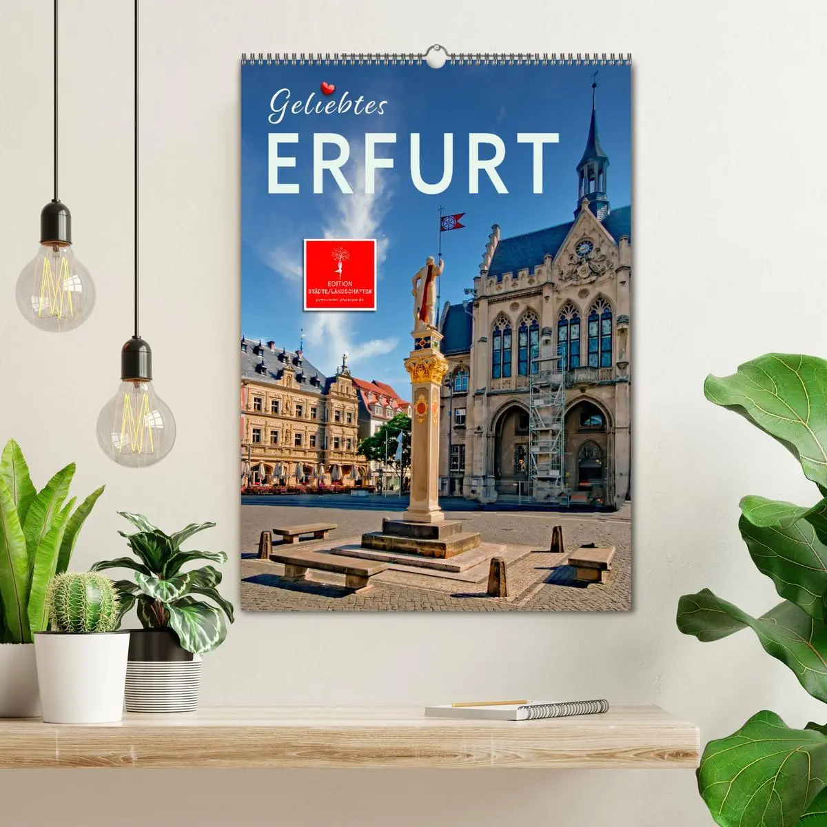 Bild: 9783516345100 | Geliebtes Erfurt (Wandkalender 2026 DIN A2 hoch), CALVENDO...